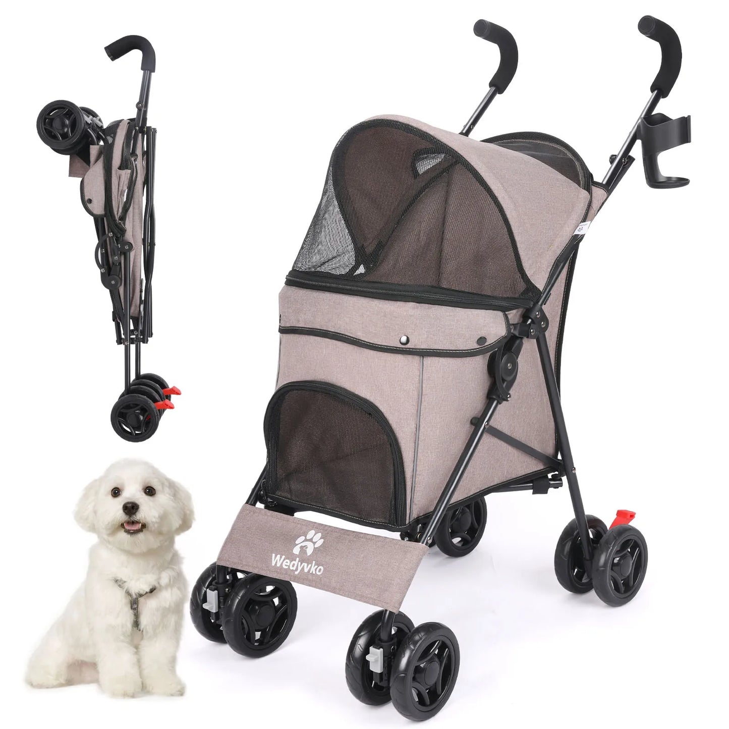 Poussette pour chien | Pliante