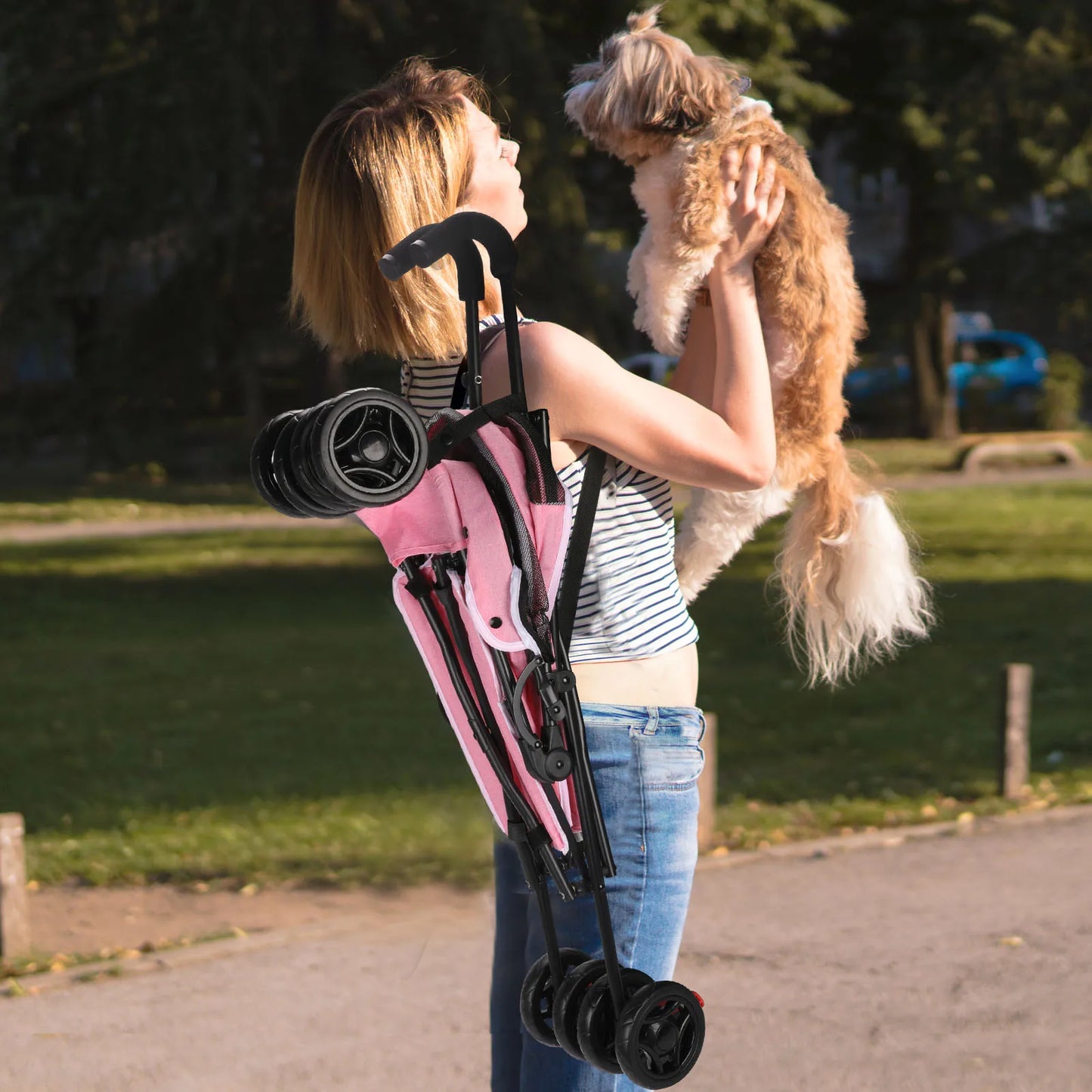 Poussette pour chien | Pliante