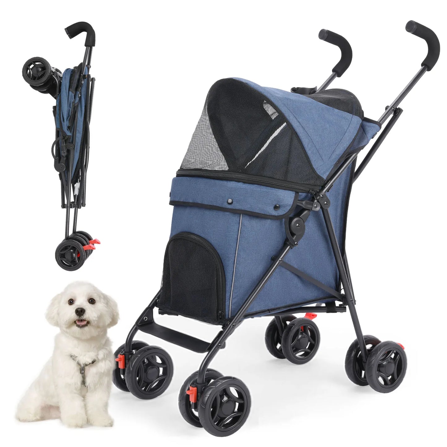 Poussette pour chien | Pliante