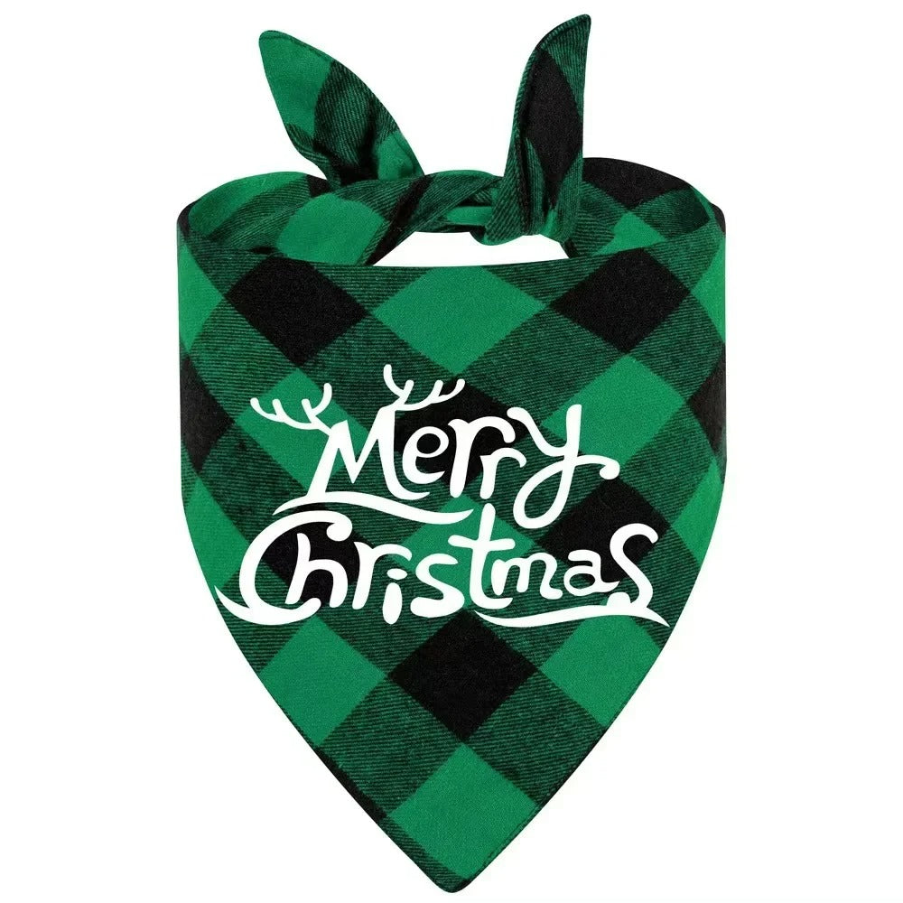 bandana-chien-noel-variante-merry-christmas-vert