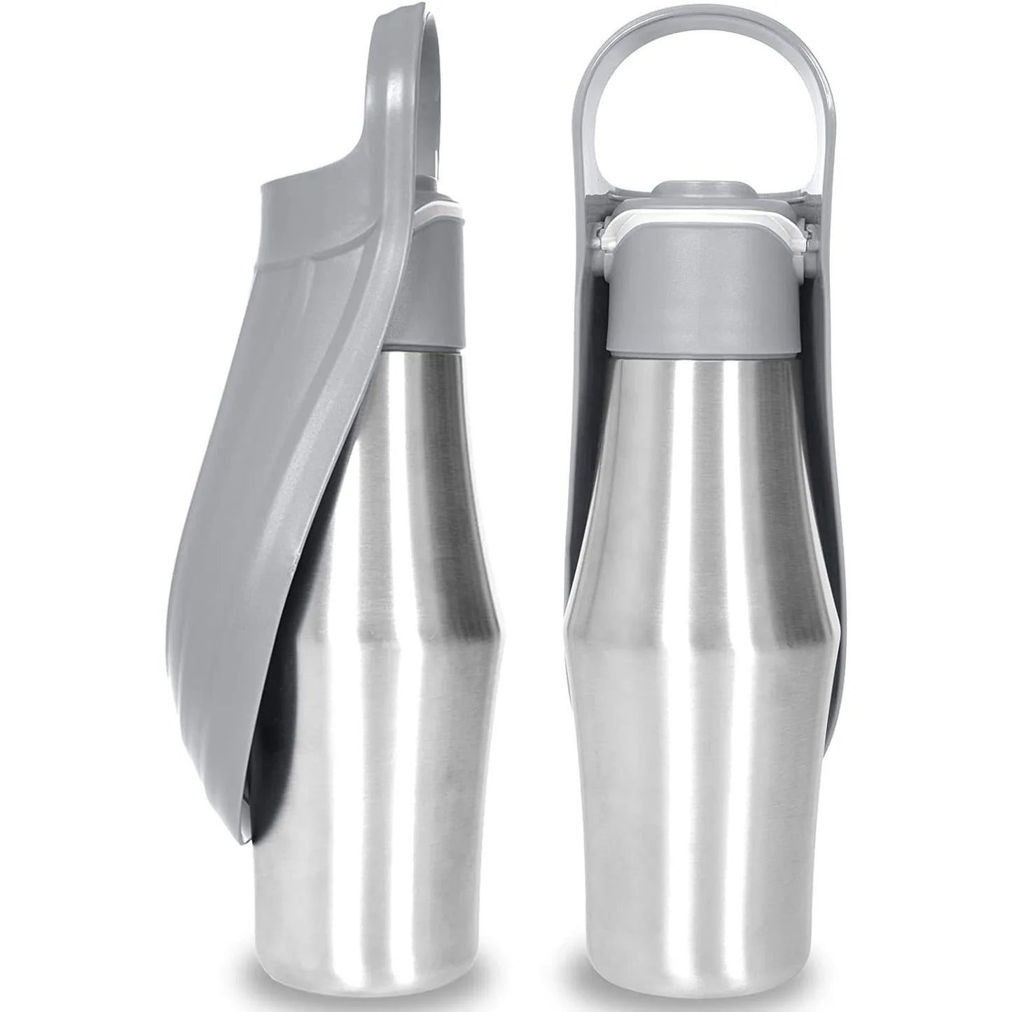 une-gourde-portable-pour-chien-en-acier-inoxydable-grise