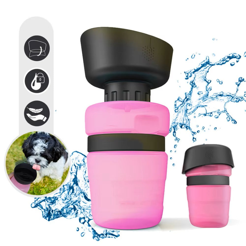 gourde-eau-pour-chien-rose-legere-antifuite-avec-bol-repliable