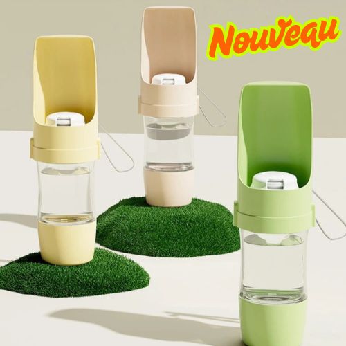 gourde pour chien nouveau produit demonstration trois couleurs