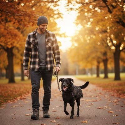 manteau pour chien promenade automne