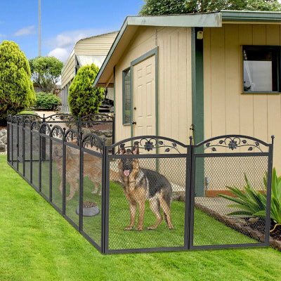 parc pour chien panneau metal
