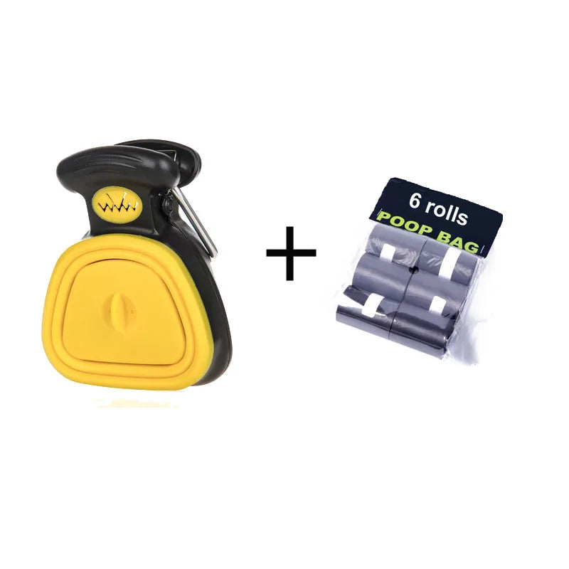 pelle-compact-jaune-et-noir-avec-six-sacs-en-rouleaux-ajoute