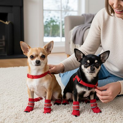 Chaussures imperméables pour chien - Protection complète des pattes