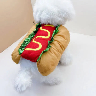 deguisement chien halloween hotdog petite taille