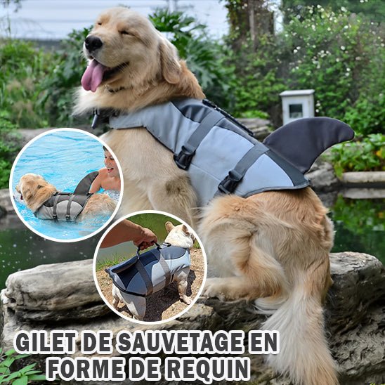 Gilet de Sauvetage pour chien (requin/sirène) - PuppyDog Zone