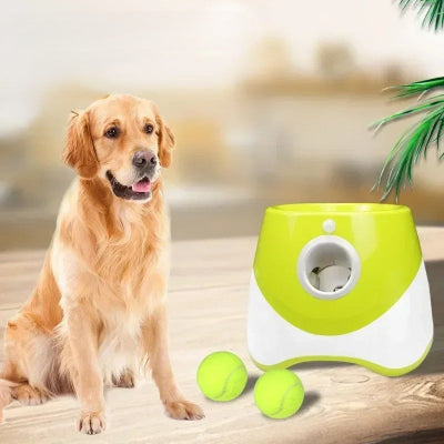 lanceur de balle pour chien automatique couleur vert