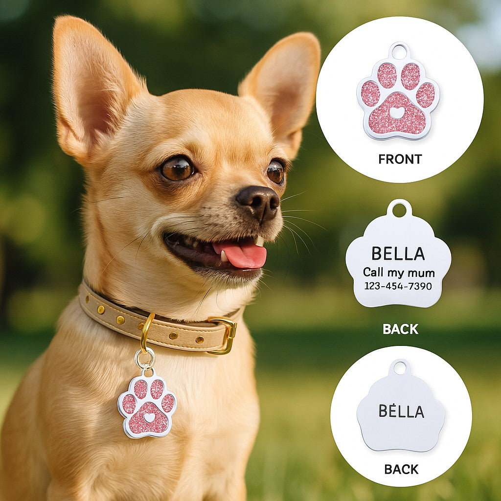 Médaille pour chien | Patte personnalisée