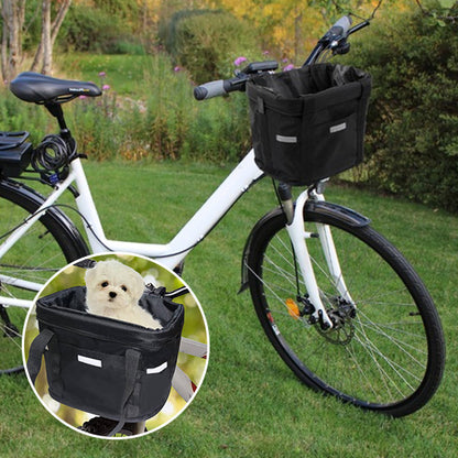panier velo chien balade piste cyclable
