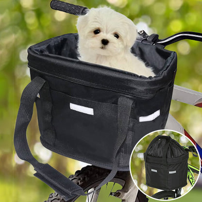 panier velo chien compact refermable